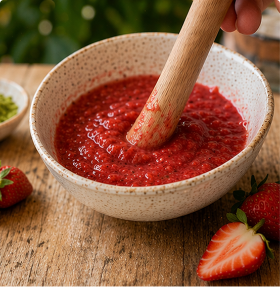 Make the Strawberry Base