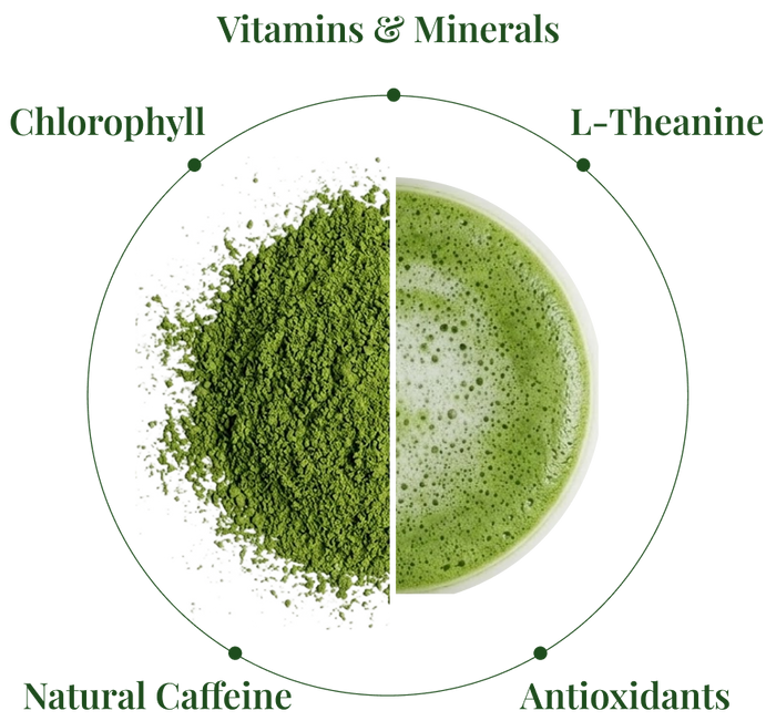 Green matcha ingredients