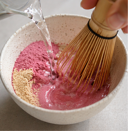 Make the pink paste