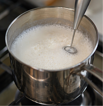 Heat or ice your milk